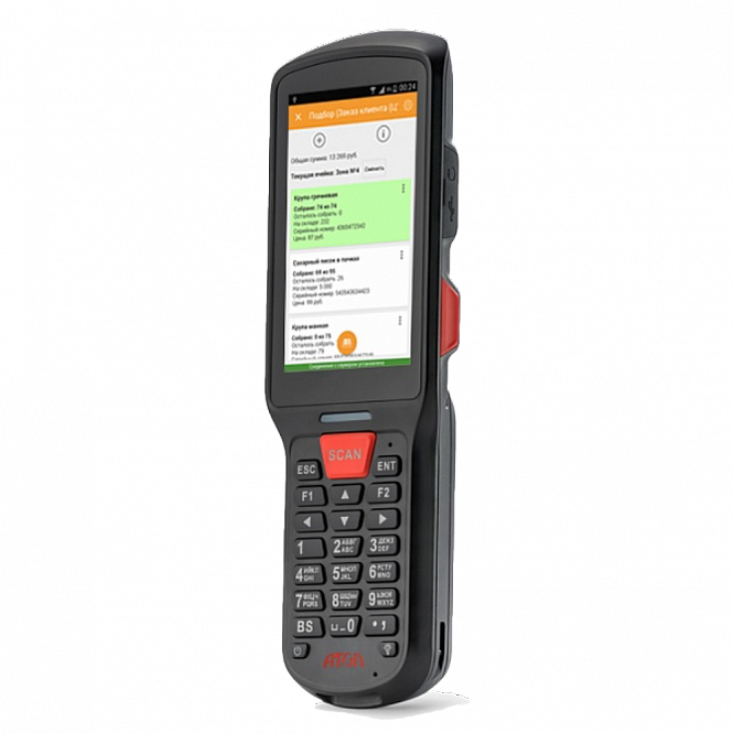 Терминал сбора данных "АТОЛ SMART.Lite (Android 7.0, 3G, 2D Imager SE4710, 4”, Camera, 2Гбх16Гб, Wi-Fi b/g/n,  5200 mAh, Bluetooth, БП)" + Софт Mobile SMARTS: Магазин 15 ПРОДУКТОВЫЙ, РАСШИРЕННЫЙ для «1С: Розница 2.3-3.0»